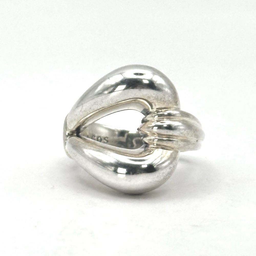 Lagos Sterling Silver Derby Buckle Ring Size 7